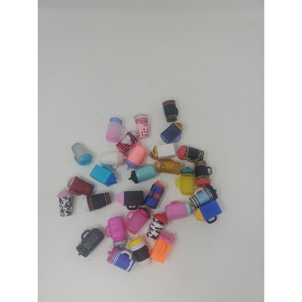 30 LOL OMG Surprise Doll Cups Cartons Coffee Drink Accessory Lot
